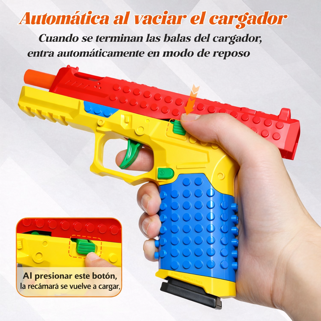 Construye, apunta y juega